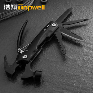 Topwell Haoxiang Multi Functional Claw Hammer Stainless Steel Outdoor Camping Tool <b>Set</b> With <b>Pliers</b> And Knife Black 23A H - Product Image 3