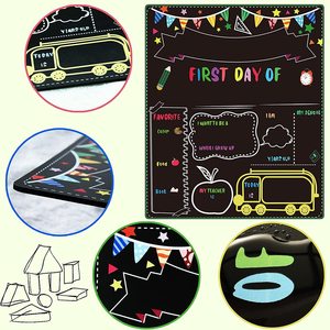 Offre Spéciale : Tableaux décoratifs en bois 10x12 pouces, Tableaux scolaires, Tableaux noirs pour enfants, Petits tableaux noirs pour la rentrée scolaire - Product Image 4