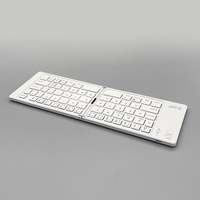 Clavier de projection sans fil pliable à 2 niveaux BT-035 2,4 GHz, nouveau cadeau d'affaires pour le bureau, fonctionnement à ciseaux, compatible avec les ordinateurs portables et tablettes