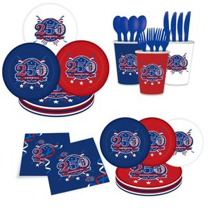Decoraciones Personalizadas para el Día de la Independencia Americana, con Artículos para Fiestas, Platos Desechables de Papel - Product Image 1