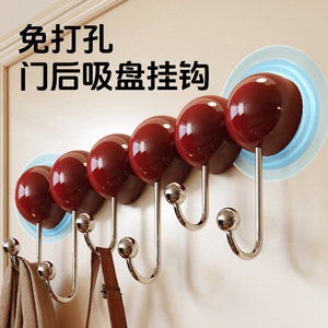Suction Cup Hooks Wall Mounted ABS Strong Slip Hook For Clothes Hats Household Use No Drill Vintage Style - Product Image 3