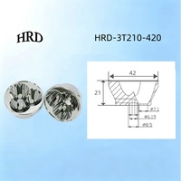 Prix usine – Réflecteur LED lisse à 3 compartiments avec revêtement PVD en alliage d'aluminium AL6063 pour personnalisation de feux de conduite