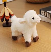 Peluche d'agneau de 20 cm, jouet en peluche doux pour nouveau-né, mouton en peluche, animaux à câliner mignons, décoration pour la maison