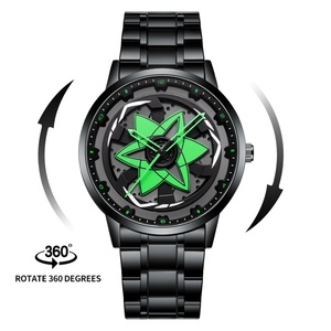 Nouvelles montres pour hommes de haute valeur, montre à quartz creuse tridimensionnelle en acrylique, écologique, vente en gros transfrontalière - Product Image 2