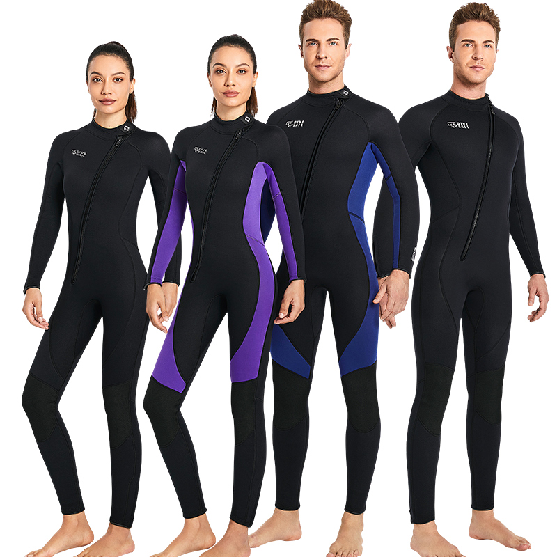Dive and Sail Wetsuit Size Chart - Front Zipper Swimsuit