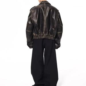 Giacche in <span class=keywords><strong>Pelle</strong></span> Lavata Personalizzate YIMAI, Giacche da <span class=keywords><strong>Moto</strong></span> in <span class=keywords><strong>Pelle</strong></span> alla Moda per <span class=keywords><strong>Uomo</strong></span>, <span class=keywords><strong>Giacca</strong></span> in <span class=keywords><strong>Pelle</strong></span> PU di Alta Qualità per <span class=keywords><strong>Uomo</strong></span> - Product Image 3