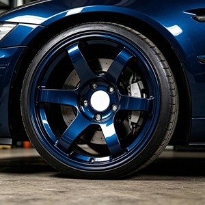 Cerchi Forgiati in Lega di Alluminio 6061 T6, Blu Metallizzato Lucido, 5 Razze, PCD Personalizzato, ET Personalizzabile, per Retrofit e Upgrade di Auto Passeggeri - Product Image 3