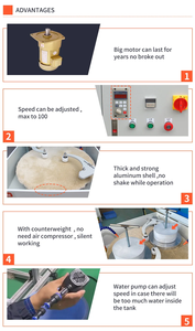 Machine à polir le verre pour 4 téléphones, pour écran plat et incurvé, montre, polissage automatique du verre de l'écran pour éliminer les rayures profondes - Product Image 5