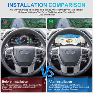 Navihua لسيارة فورد رينجر/Everest-Speedometer ترقية السيارة LCD لوحة العدادات الآلية نظام لينكس عداد المسافات الرقمي للسيارة - Product Image 5
