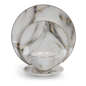 <span class=keywords><strong>Service</strong></span> de table en marbre réutilisable, bon marché, 24 pièces, 50 52 pièces, 60 pièces, 72 86, 100 pièces, <span class=keywords><strong>service</strong></span> de table - Product Image 1