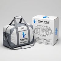 Grande tente médicale gonflable blanche, abri d'isolement étanche avec plusieurs fenêtres pour les interventions en cas de catastrophe