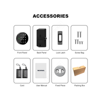 Aplicación TTlock Smart Electronic RFID Card Reader Locker Keyless Cabinet Smart Lock Pantalla táctil Teclado digital para sauna Oficina