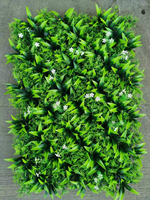Panneaux de décoration murale en herbe artificielle verte d'intérieur 40*60cm Décoration intérieure Revêtement mural en plantes artificielles