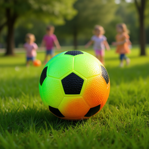 MAZZEO GIOCATTOLI Mini Balón de Fútbol Fluorescente Ligero de 14 cm, PVC, 100 g, para Niños, Juego al Aire Libre - Product Image 1