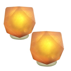 Lámpara elegante para decoración del hogar, forma de diamante del Himalaya tallada, espacio iluminado único con función de tacto real - Product Image 1