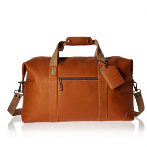 Wholesale Rate Custom Logo Leather Duffle <b>Bag</b> With Shoe Compartment Large Capacity Travel <b>Weekend</b> Overnight Luggage <b>Holdall</b> <b>Bags</b> - Product Image 1