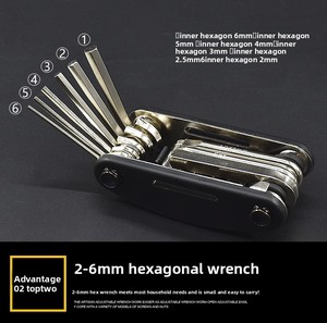 Juego de Destornilladores Plegables Multifuncionales y Llaves de Tubo Hexagonales Mo Jielong, Diseño Plegable de Acero al Carbono, Compacto - Product Image 3