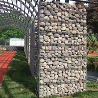 Panier gabion en acier galvanisé soudé, murs de soutènement, blocs, nouveau type de clôture gabion soudée, treillis métallique en fil de fer, boîte gabion