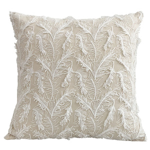 Trang trí nội thất vuông mộc mạc trang trại ren bông cá nhân gối trường hợp - Product Image 6