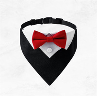 Qiqu – fournitures personnalisées pour chien, Costume de luxe, Bandana, Costume de mariage, nœud papillon, accessoire, collier pour meilleur homme, porte-bague