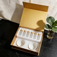 Boîte cadeau en papier rigide de luxe écologique personnalisée avec compartiment multi-bouteilles pour l'emballage d'huiles essentielles