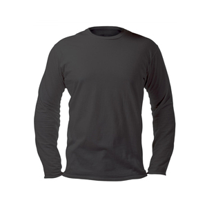 Camiseta de Manga Larga para Hombre, Color Sólido, Cómoda, Corte Clásico, Informal, para Uso Diario, Algodón Suave, Prenda Básica - Product Image 1