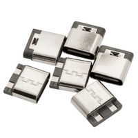 Konektor USB Sederhana Tipe C 2P Soket Pengisian Daya Kawat Solder Female, Bodi Pendek H6.5-11.5mm untuk Pengisian Cepat & Transfer Data