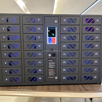 Estación de Carga Rápida para Teléfonos Móviles Y2 Power GIA de 32 Compartimentos, con Opción de Montaje en Pared o Soporte de Pie