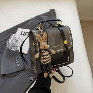 Sac à dos coréen unique et élégant pour femmes, sac d'école polyvalent en cuir à la mode, sac de <span class=keywords><strong>travail</strong></span> élégant et sophistiqué haut de gamme et luxueux - Product Image 4