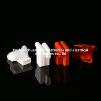Fundas de Silicona Blancas para Terminales 187 y 48, Fundas Aislantes con Clip de Resorte para Terminales