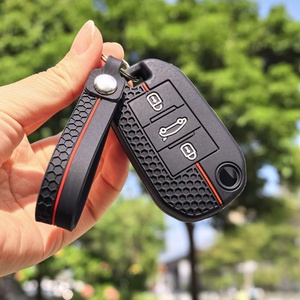 Housse de porte-clés de voiture en Silicone, pour Peugeot 208 308 408 508 2008 3008 4008 5008, pour citroën C3 <span class=keywords><strong>C4</strong></span> <span class=keywords><strong>CACTUS</strong></span> C6 C8, <span class=keywords><strong>accessoires</strong></span> - Product Image 5