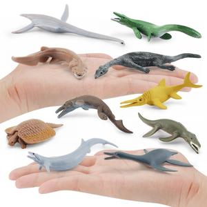 Ensemble de modèles de simulation de vie marine ancienne Xinhen : Lézard terrestre, crocodile, dragon royal marin, requin à ailettes plissées et glid. - Product Image 4