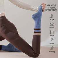 Luxuriöse Baumwoll-Zehensocken mit Fünf Zehen Rutschfeste Yoga-Pilates-Socken für Frauen Professionelles Studio Barre Fitness Workout Set