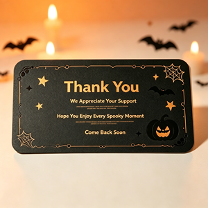 Tarjetas de Desafío de Halloween Personalizadas para Escape Room Casa Embrujada con Tu Logotipo Temático, Impresión Digital Mate Laminada e Impermeable - Product Image 5