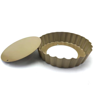 AOLIJUE-sartén antiadherente de acero al carbono, 4 pulgadas, con patrón de encaje redondo, Mini molde para tartas y huevos con fondo extraíble - Product Image 4