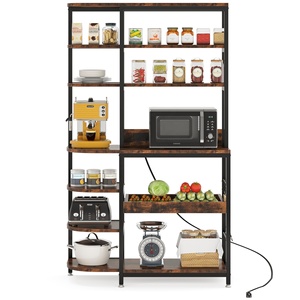 Estante para Microondas de 10 Niveles Tribesigns con Tomas de Corriente, Estante de Almacenamiento Alto para Cocina, Organizador para Cafetería - Product Image 4