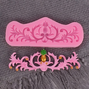 Moldes de Silicona Suave con Forma de Vid para Decoración de Pasteles, Estilo Barroco 3D, Fondant DIY - Product Image 4