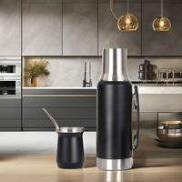 Termo de Acero Inoxidable 304 de Doble Capa al Vacío de 1200ML, Cafetera Resistente para el Hogar y Camping con Impresión de Logotipo Personalizable