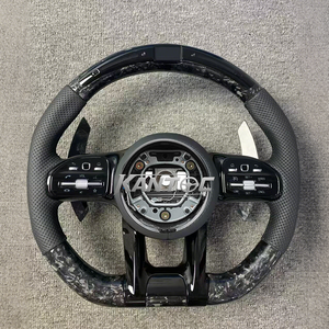 พวงมาลัยคาร์บอนไฟเบอร์แบบเจาะรูสำหรับรถเมอร์เซเดสเบนซ์ W204 W205 W211 W212 W176 W177มล. W166 X253 W221 W222 <span class=keywords><strong>AMG</strong></span> - Product Image 2