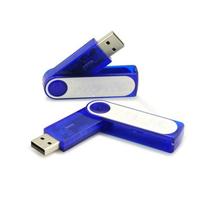 Flash Drive USB putar Logo kustom dengan stik memori 2GB hingga 64GB USB 2.0 & 3.0 untuk fotografi