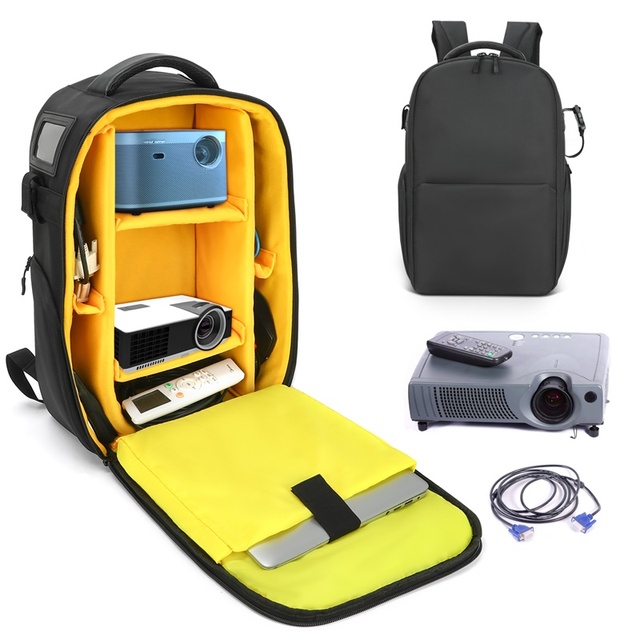 Custom High Quality Projector Case Projector Backpack With Protective Laptop Sleeve for Travel