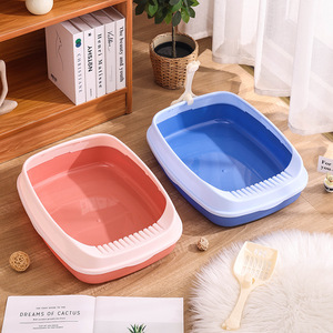 กระบะทรายแมว แฮร์รี่ ยาหยา ขนาด 47.7x38.7x20 ซม. แบบกึ่งปิดทรงสี่เหลี่ยม ป้องกันการกระเด็น สำหรับแมว - Product Image 3
