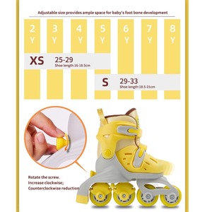 Patins à roulettes réglables 2 en 1 à quatre roues pour garçons et filles, entièrement lumineux avec roues en PU, convertibles en patins en ligne et quad - Product Image 6