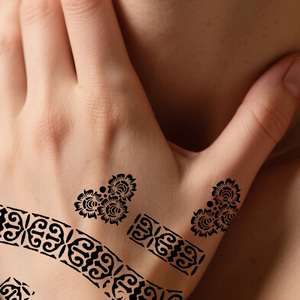 Pochoirs de tatouage creux pour mains et pieds en gros, modèles de motifs au henné, pochoirs de tatouage temporaires imperméables pour <span class=keywords><strong>peinture</strong></span> corporelle DIY - Product Image 5
