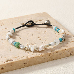 Joyería con Cuentas de Piedras Preciosas Pequeñas, Diseño Original Bohemio, Bonito Ágata Natural, Piedra Irregular Triturada, Amatista, Regalo Unisex - Product Image 4