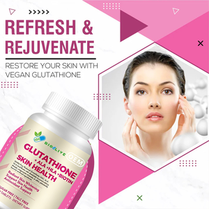 ยาเม็ดกลูต้าไธโอนเพื่อผิวขาวกระจ่างใส สูตรเฉพาะสำหรับ OEM แบรนด์ส่วนตัว ผสม ALA HLA ไบโอติน 120 เม็ด เพื่อผิวเปล่งปลั่ง ป้องกันอนุมูลอิสระ - Product Image 5