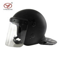 Casque de sécurité de protection Casque d'entraînement tactique avec visière et filet de fer