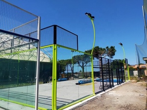 PW alta calidad panorámica Paddle tenis cancha <span class=keywords><strong>Padbol</strong></span> equipo China fábrica de fabricación al por mayor Cancha De Padel canchas - Product Image 5