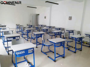 Mesa e Cadeira Escolar Moderna de Plástico Ajustável em Altura para Alunos do Ensino Fundamental - Product Image 5