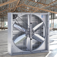 Ventilateur d'extraction centrifuge mural en fibre de verre FRP, haute température, sans balais, à pales en acier inoxydable, électrique, pour ferme avicole